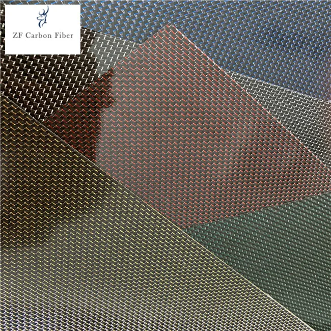 High Quality  Factory Directly Sale color 100% Carbon Fiber 3k carbon fiber sheet