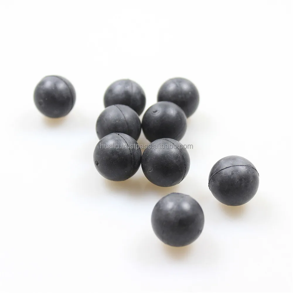 Amusement Shooting Range Colored Rubber Ball 17.2mm Solid Bullet Ball