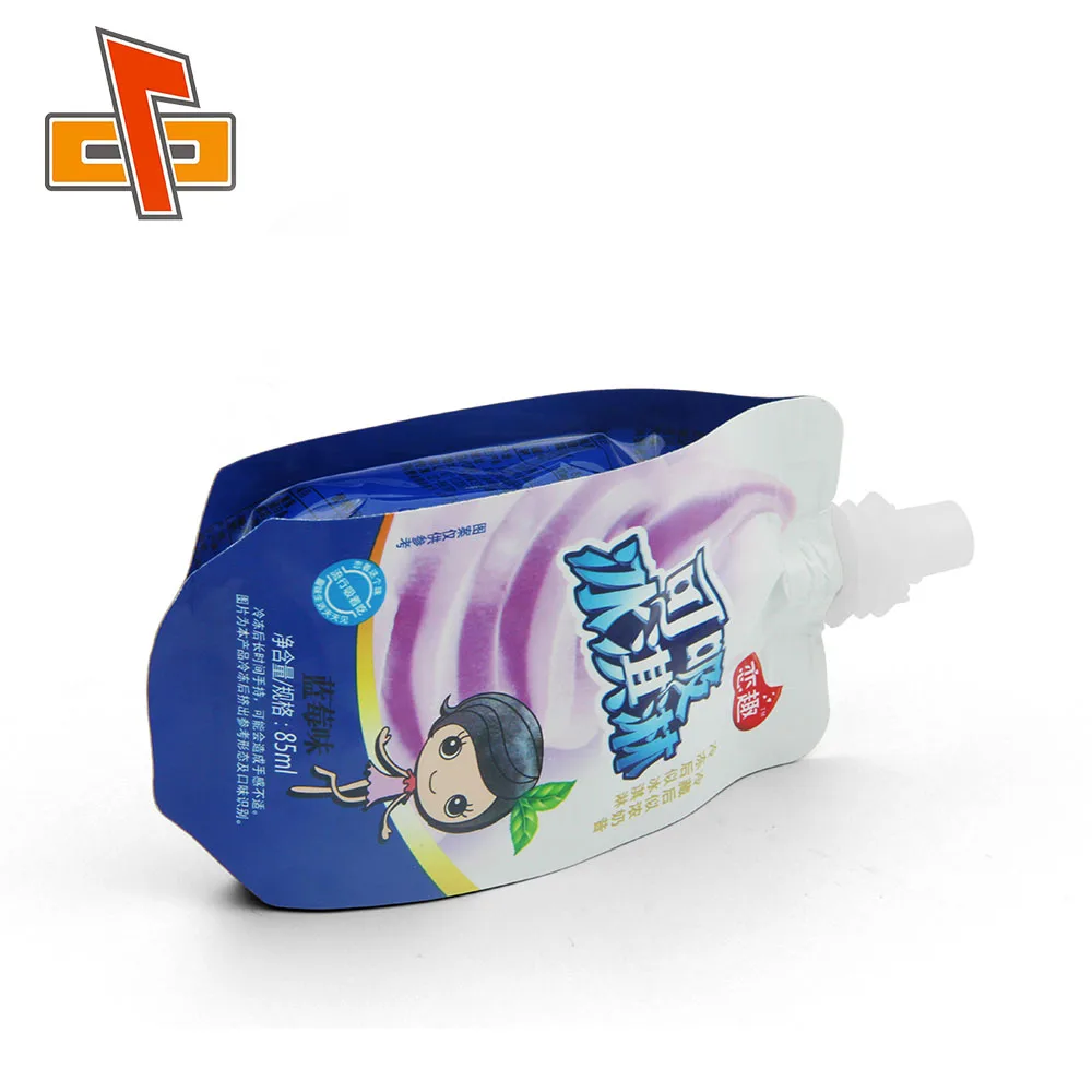 Zhongbao Custom Wholesale Aluminium Jelly water Juice Spouted Pouch Bag Doypack Filling Plastic Line Manufacturing