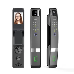 New Style Full Automatic Intelligent Locks 3D Facial Recognition Fingerprint Smart Locks with Camera Tuya wifi For Gate