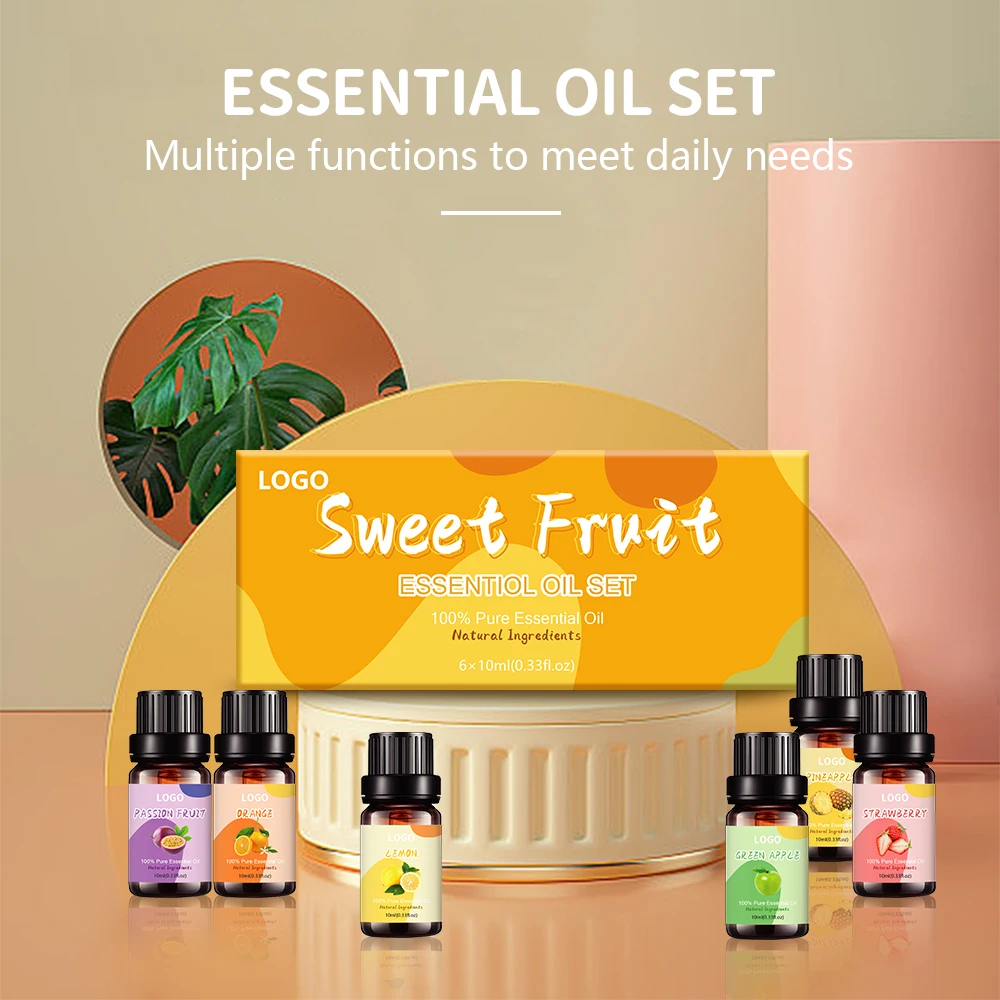 Private label 6/10mL Blend Aromatherapy diffuser essential oil set 100% Pure Natural For Diffuser, Candle Soap Making Fragrance