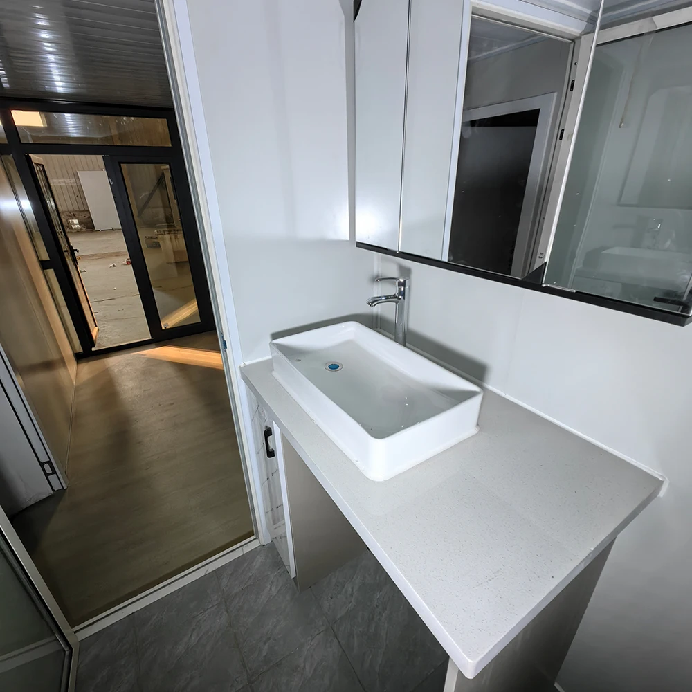 Factory Prefabricated Metal Structure Modular Mobile Tiny Homes Prefab Easy Installation Double Wing Folding House Container
