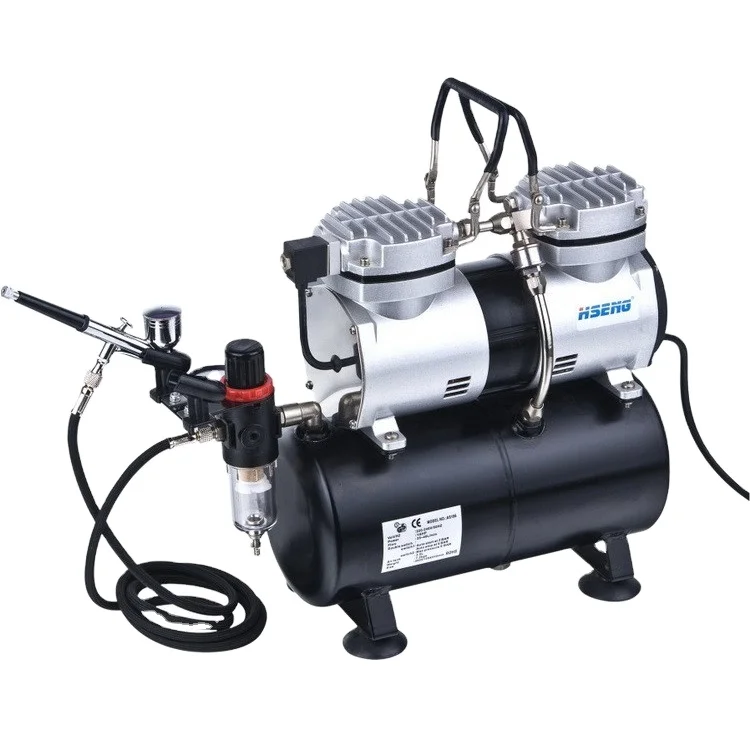 AS196K professional airbrush machine for salon makeup airbrush compressor kit hobby kit airbrush