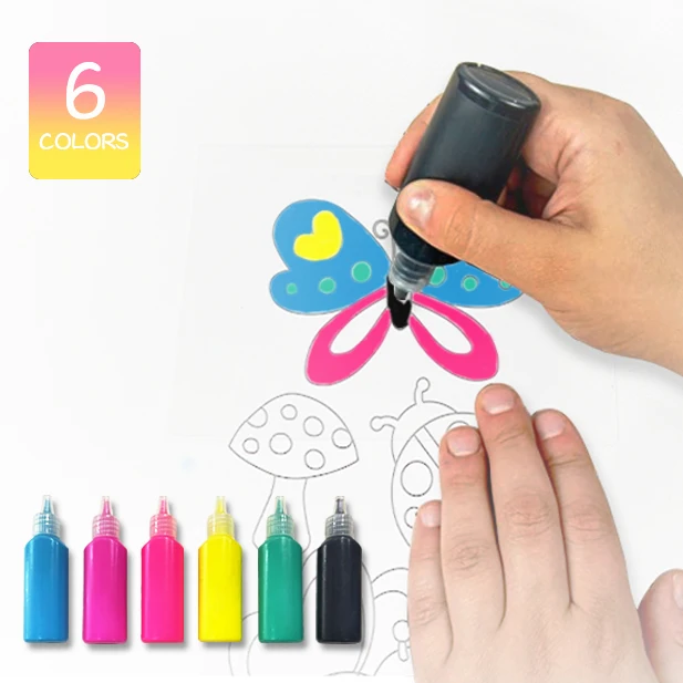 2022  Christmas Educational DIY Toys drawing toys Window Art 3D instant Sticky art glass deco