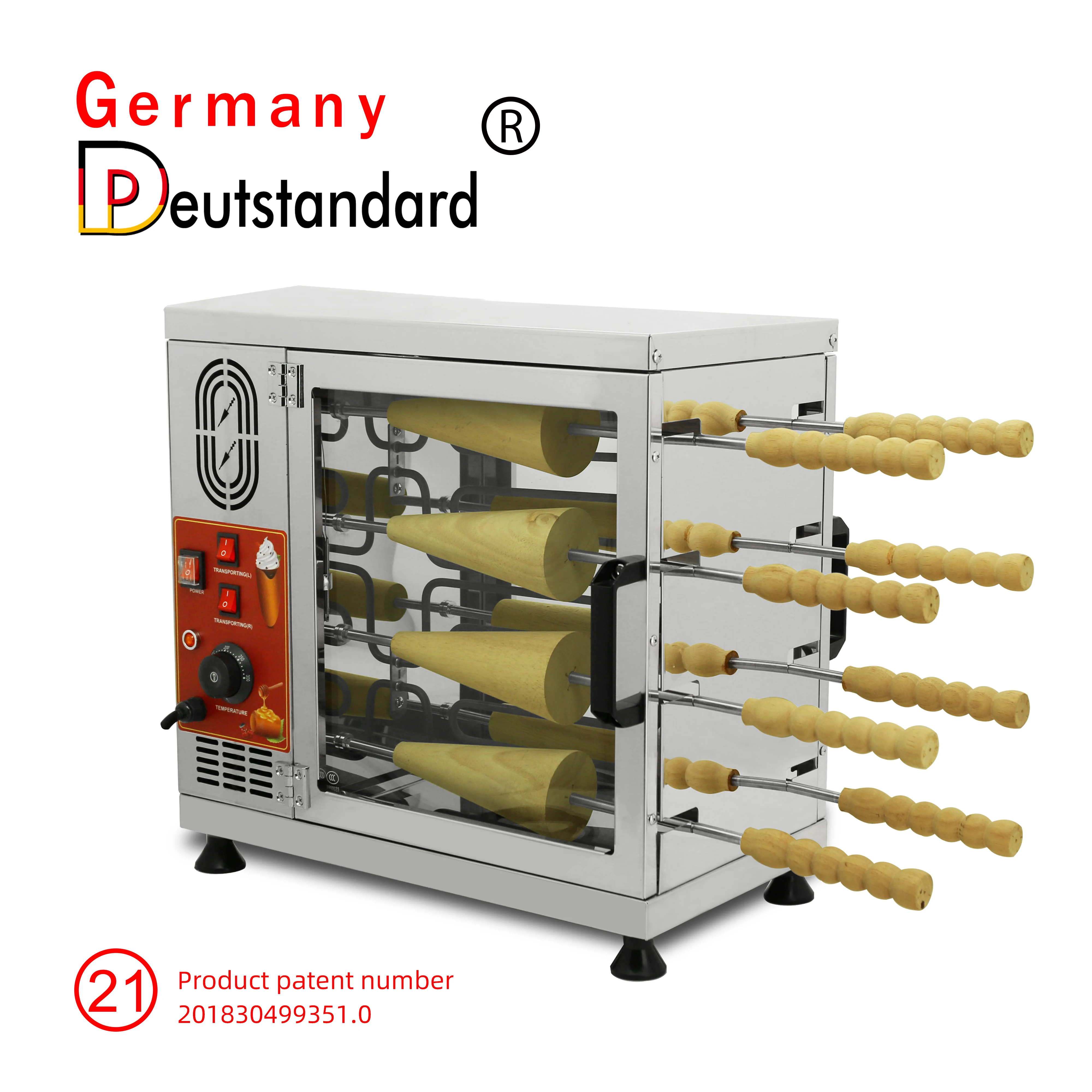 hot sale baking oven chimney cake machine in cake machine with 16 baking tools