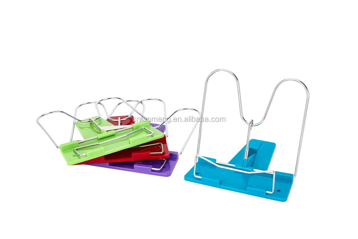 Пластиковый держатель для книг, металлическая красочная подставка для книг