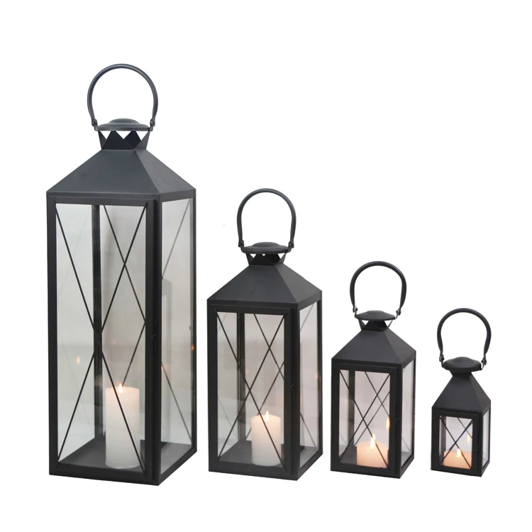 Set of 4 big size arabic metal lanterns