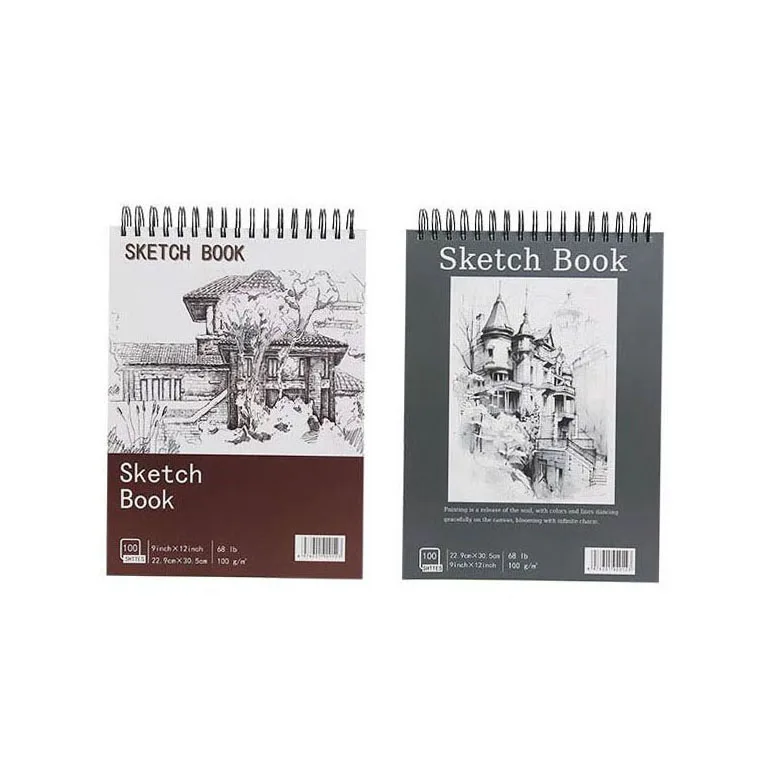 XinyiArt Customizing Logo  Cover Sketch Paper Pad 100 Sheets 100 GSM Acid Free Paper Sketching Drawing Pad