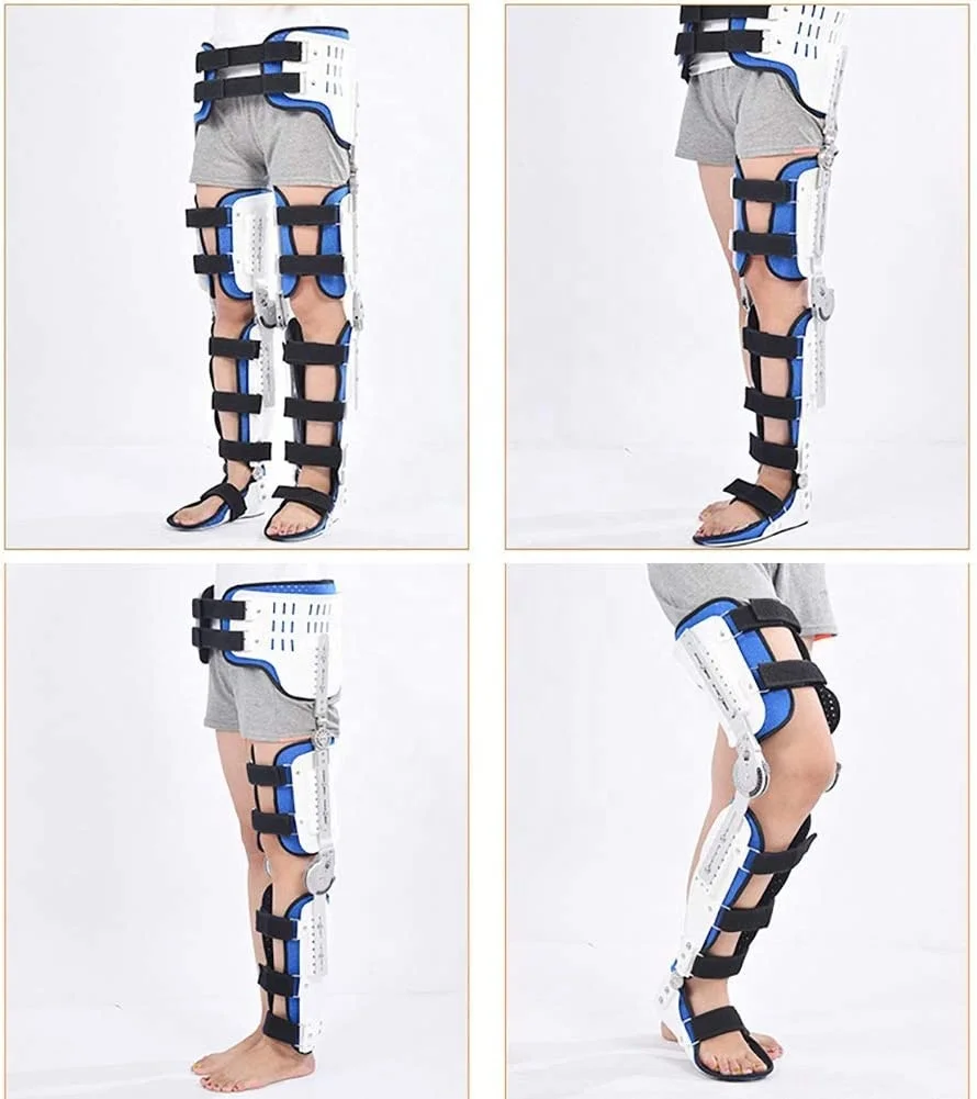 Hongan good price Durable Hip Knee Ankle Foot Orthosis Braces Thigh Knee Leg Ankle Fixed Limb Strap Joint Support Stabilizer