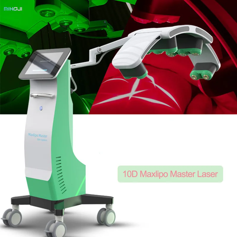 635nm Red Light 10D Maxlipo Master 532 nm Diode Cold Laser Fat Removal Machine