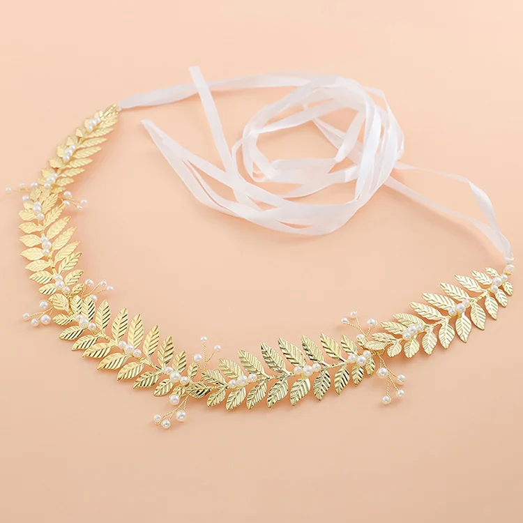 Metal Waist Chain Wedding Bridal Jewelry Body Chain Women Wedding Decoration Accessories Banquet Sash Belt With Ribbon