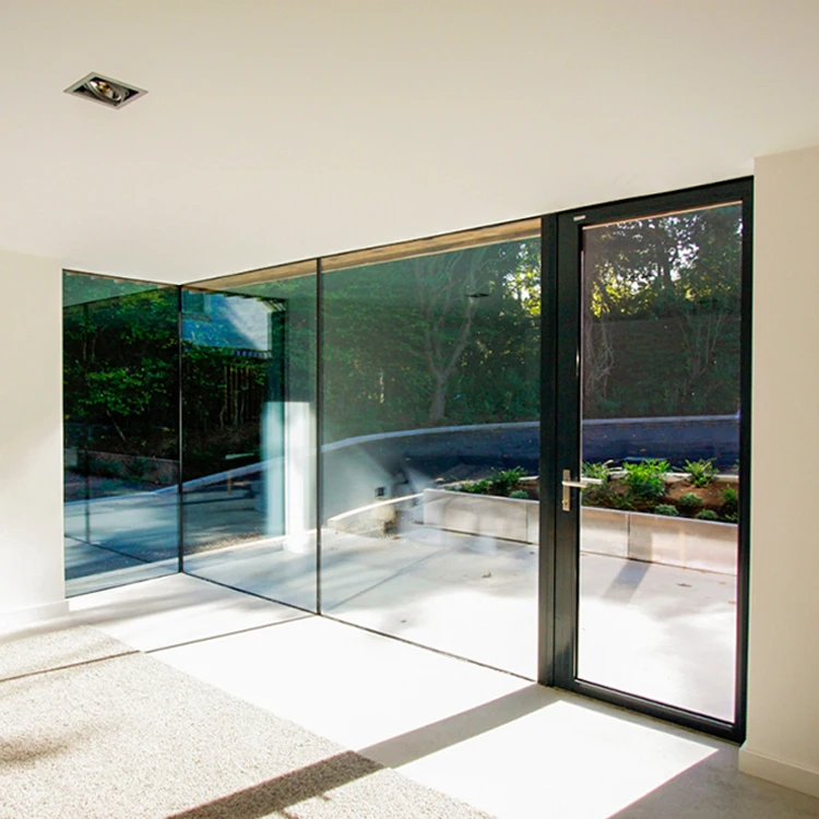 
Aluminium Metal Standard s Durable, Modern House Aluminum Frame Frosted Tempered Glass Hinge Casement Swing Door 