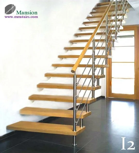 
Indoor Usage Wood Veneer Stairs 