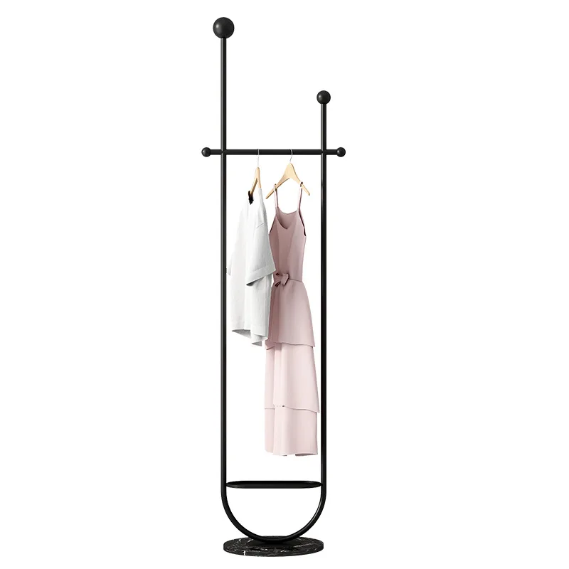 Manufacturers supply bedroom decoration metal small simple coat rack modern clothing display rack