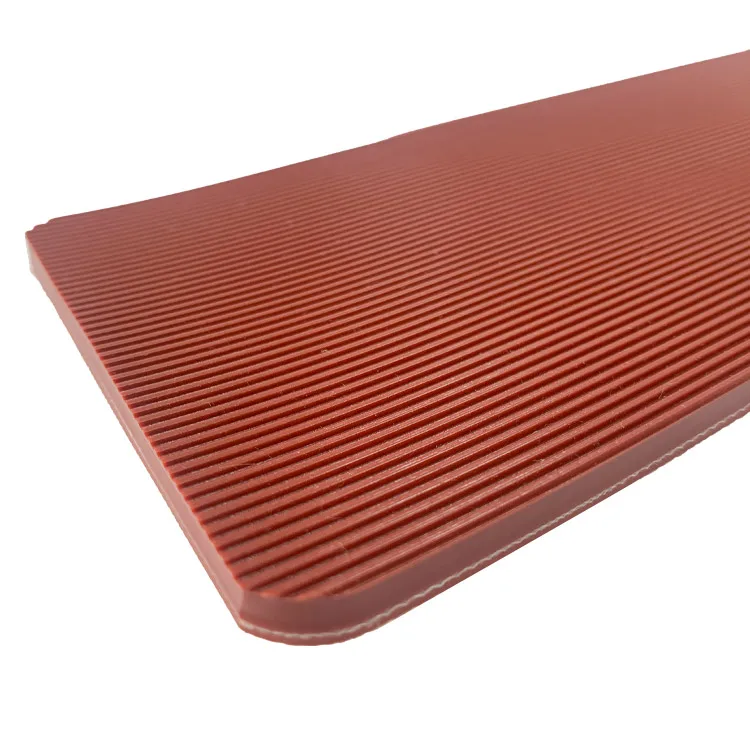 Manufacturer red stripe pattern PVC conveyor belt roll tapes