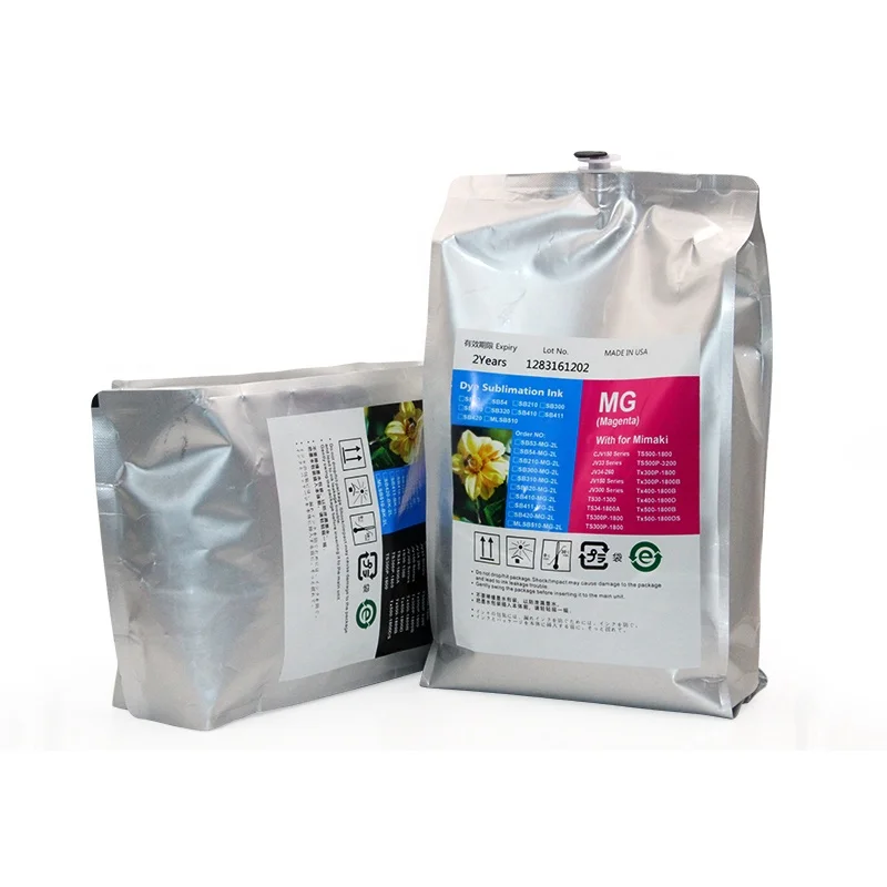 Supercolor For Mimaki Dye Sublimation Ink Bag With Logo 2L SB210 SB300 SB310 SB320 SB410 SB411 SB420 MLSB510 SB610
