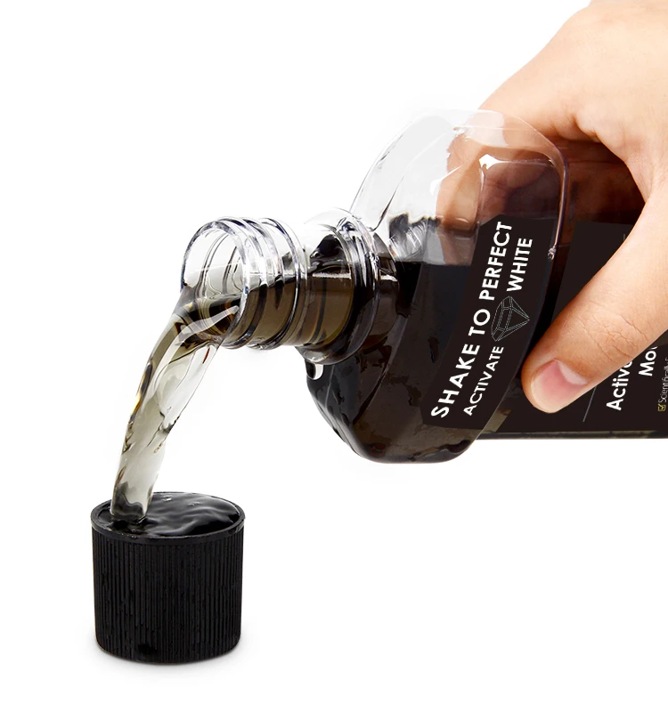 2021 Most Popular Natural Teeth Whitening Mouth Wash Charcoal Mouthwash