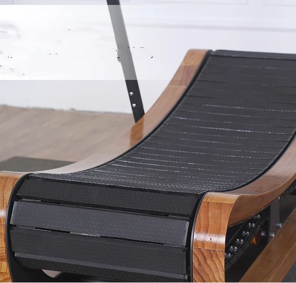 Wooden unpowered treadmill gym commercial curved curved indoor gym unassisted treadmill wholesale