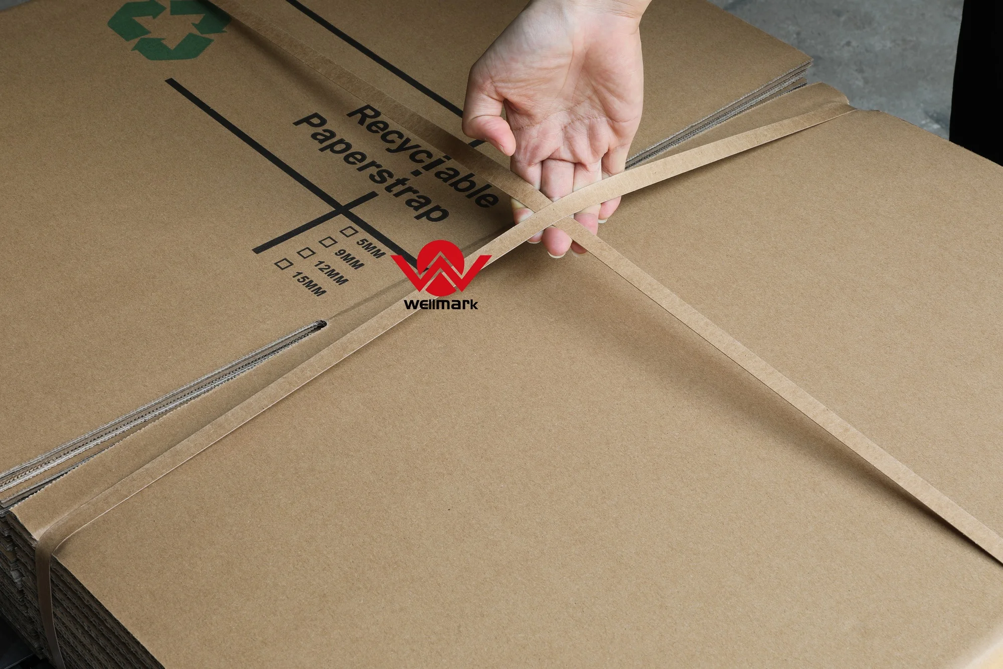 9mm Eco-friendly Kraft Paper Strapping Band Used for Automatic Strapping Machines