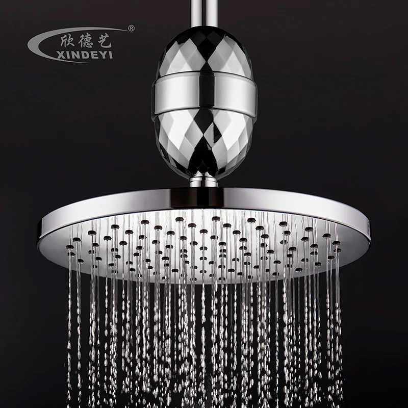 Amazon 10 этапов хром KDF Душ фильтр для воды удаления хлора Очиститель душа/бесплатных запасных частей с активированным углем из