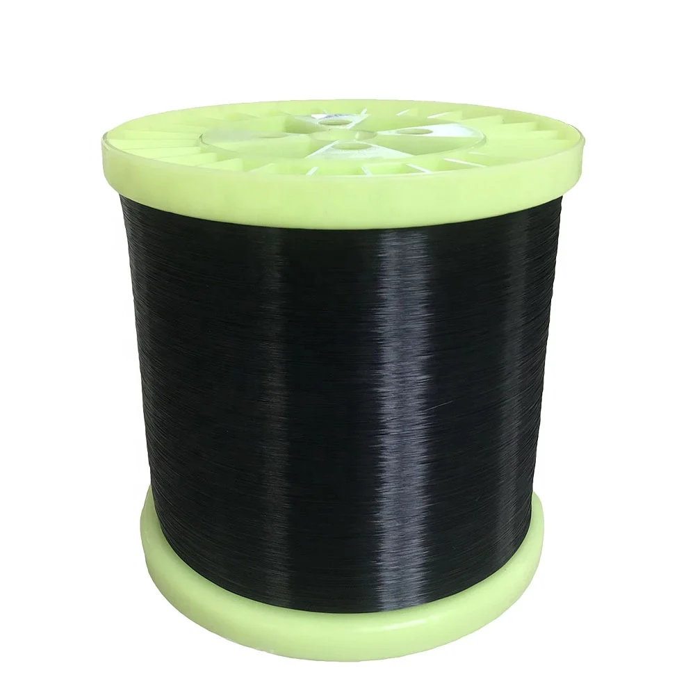 0.22mm Polyester Monofilament Yarn Black PES/PET Monofilament for Automobile Braided Sleeve
