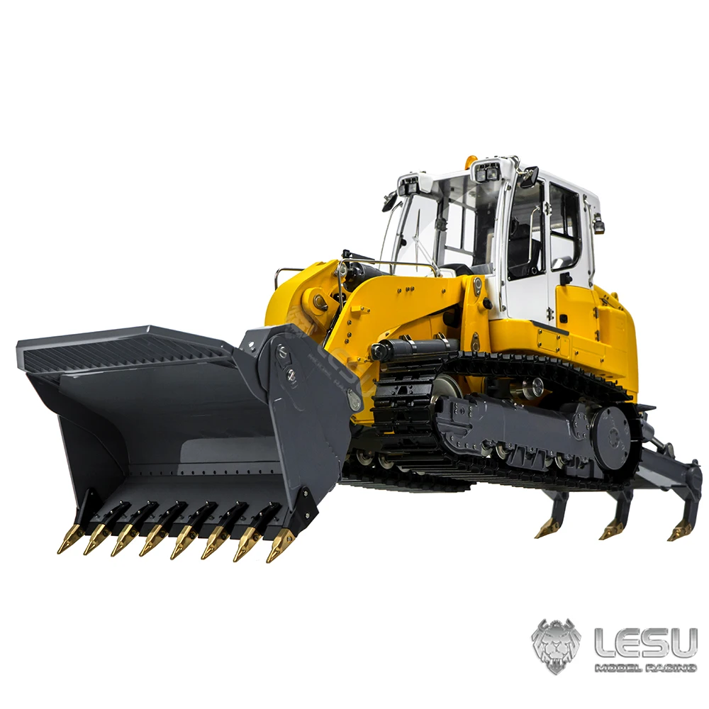 In Stock Gifts LESU 1/14 636 Updated Hydraulic Tracked RC Loader Metal Rear Tail Light Toucan Toy Earth Mover TH20450