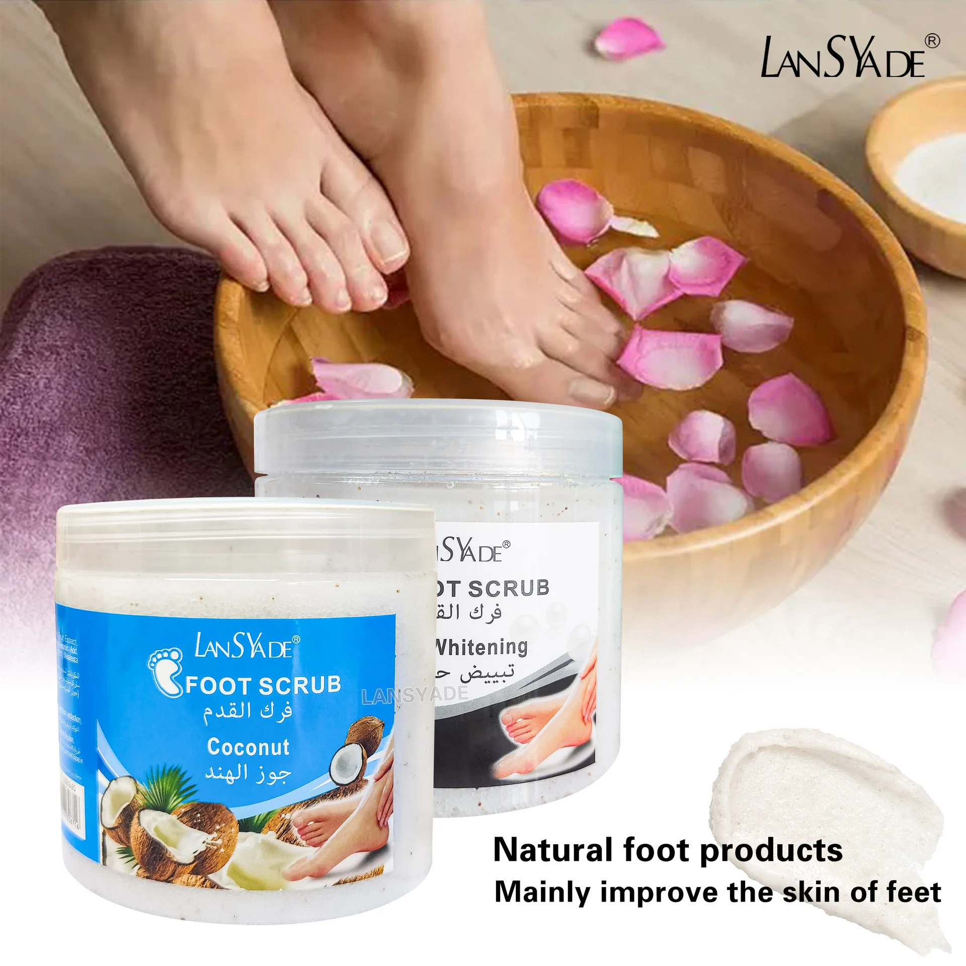 Best Foot Scrub Exfoliator Callus Remover Sugar And Bath Salt Brightening Deep Cleansing Hydrating Fruits Body Scrub