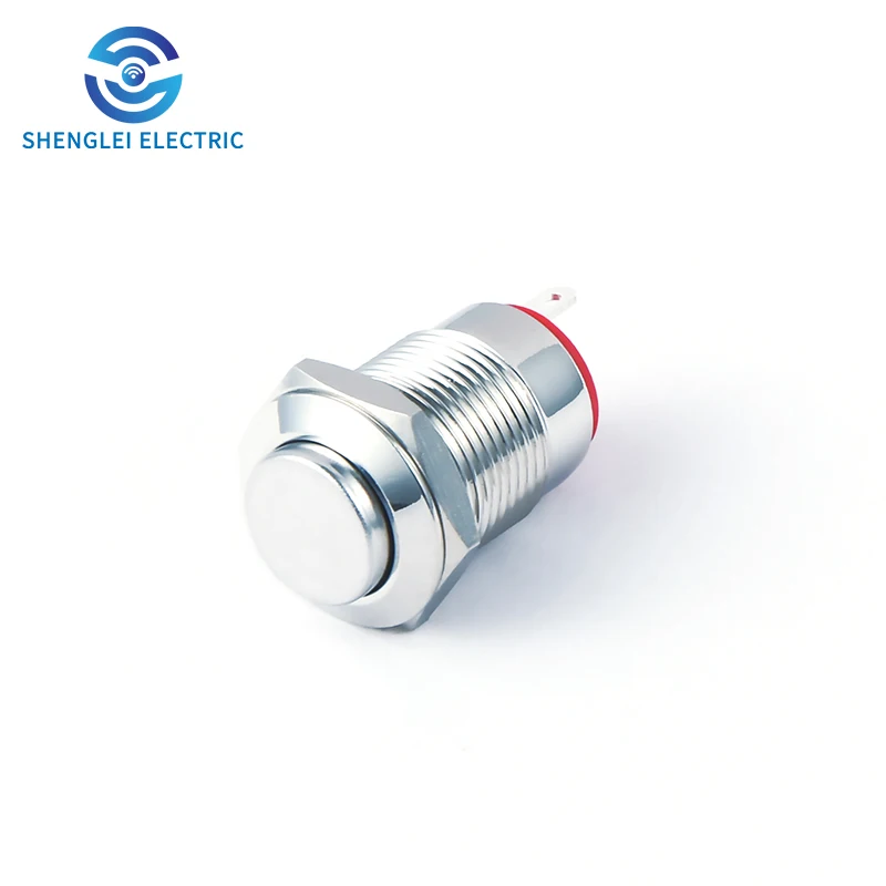 SHENGLEI 12mm Metal Push Button Switch waterproof stainless No Light