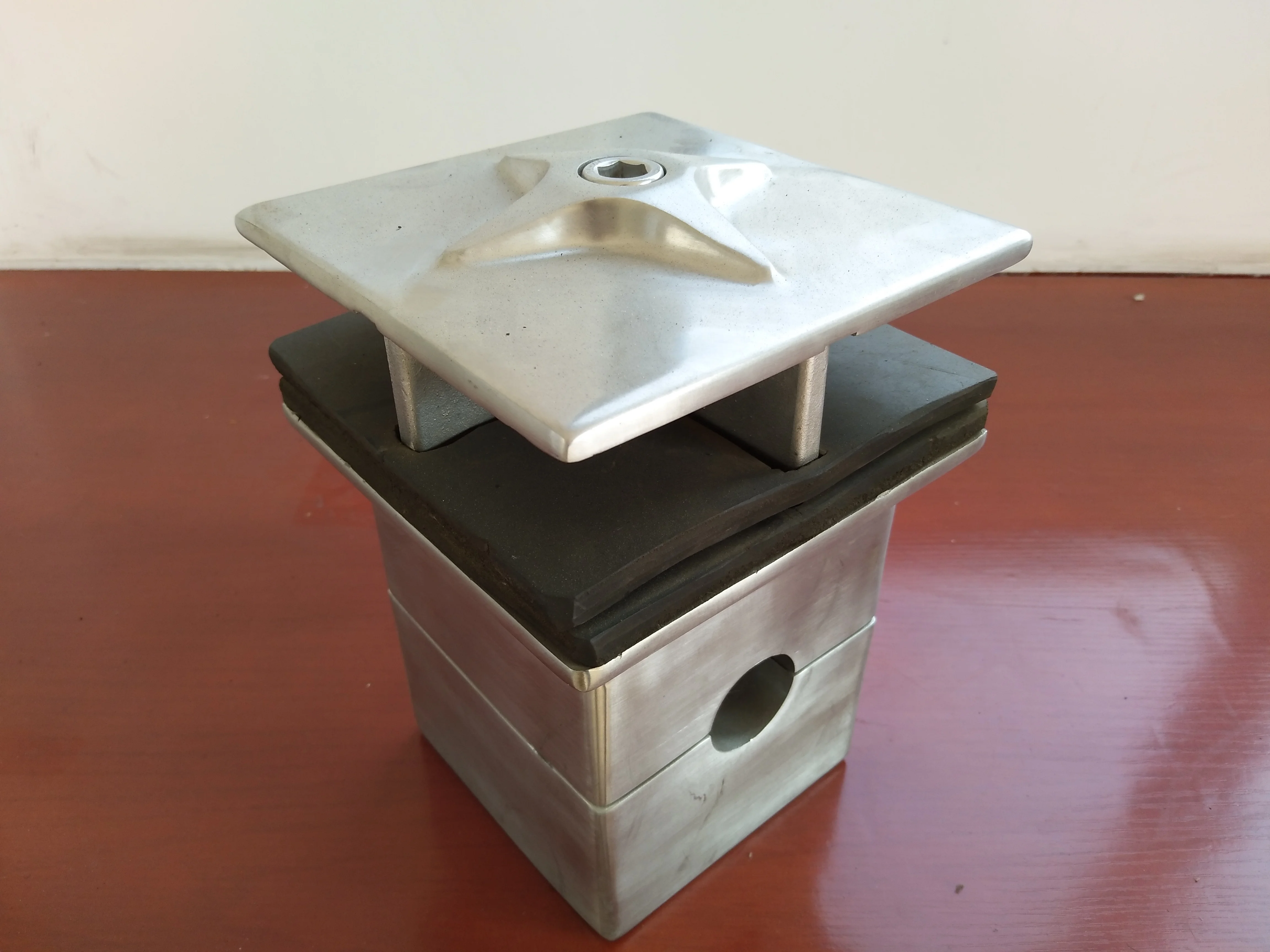 Stainless Steel plate clamp 316 material spider fittings for bracing the glass wall bracing clamp