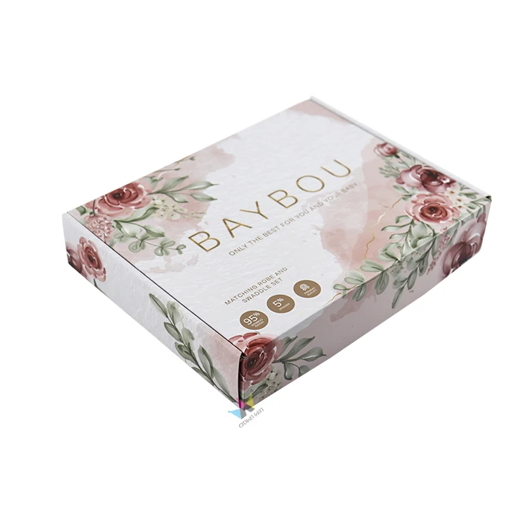 Wholesale custom logo T shirt box men and women t-shirt packaging boxes cloth packing box