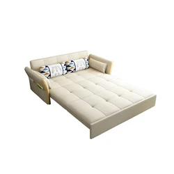 Портативный складной диван-кровать, рама из массива дерева, диван-трансформер, трехместный диван-кровать для гостиной