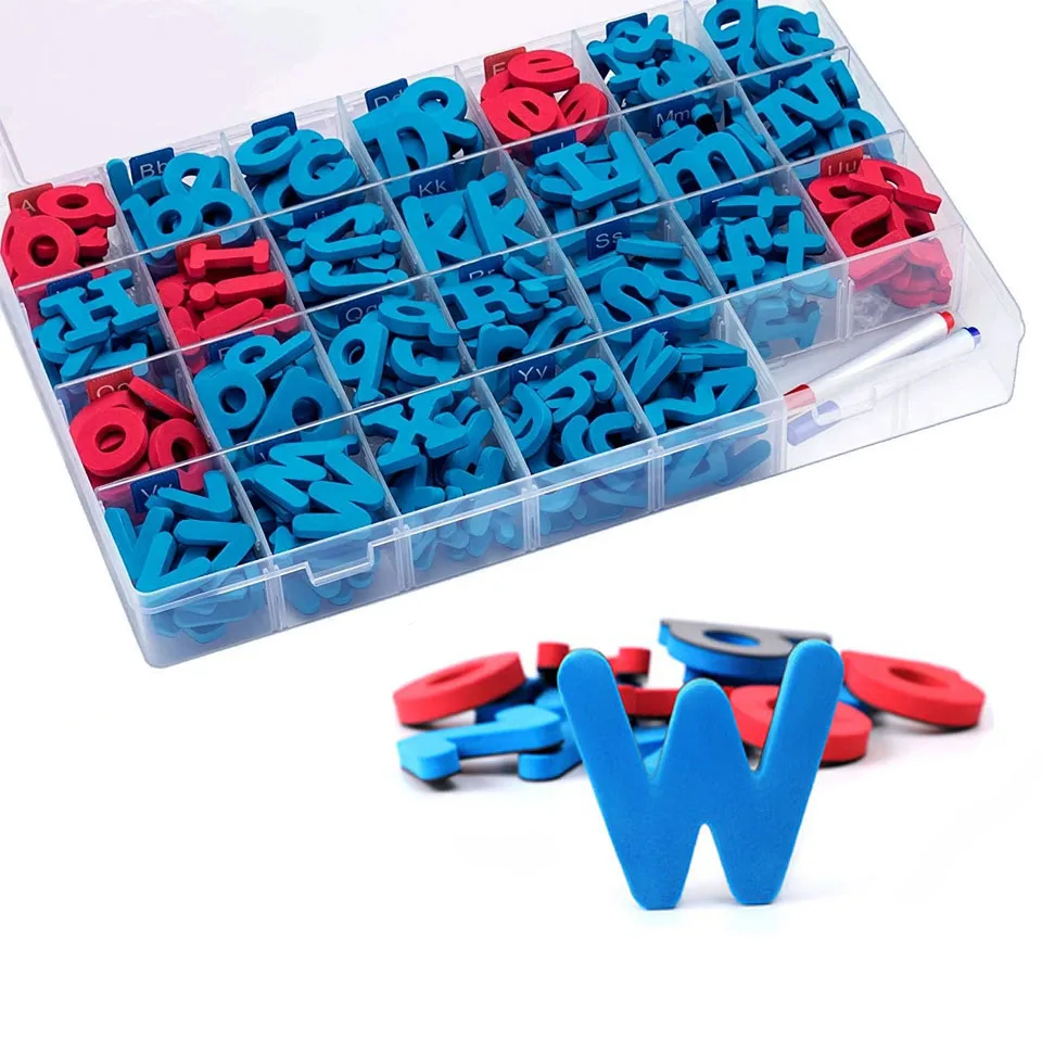 MINED Promotion Colorful EVA Decorative Magnetic Alphabet 3D Foam Magnetic Letters for Education Toys