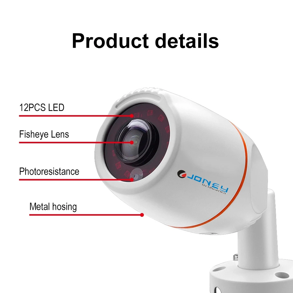 5MP Wide angle 130/180/360 degree viewing 5MP HD analog AHD cctv camera