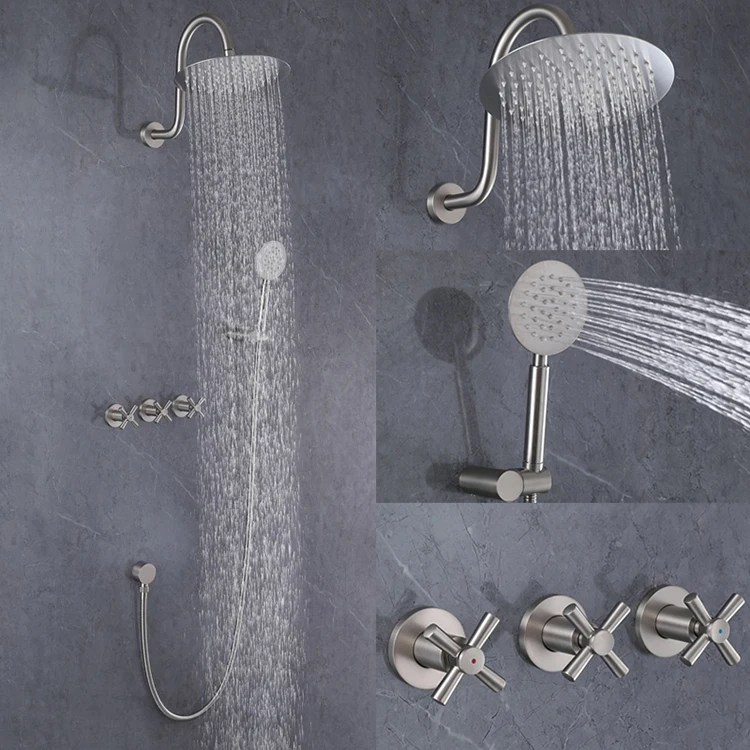 Kaiping Manufacturer 2023 New Wall Mounted Concealed Shower System Set
