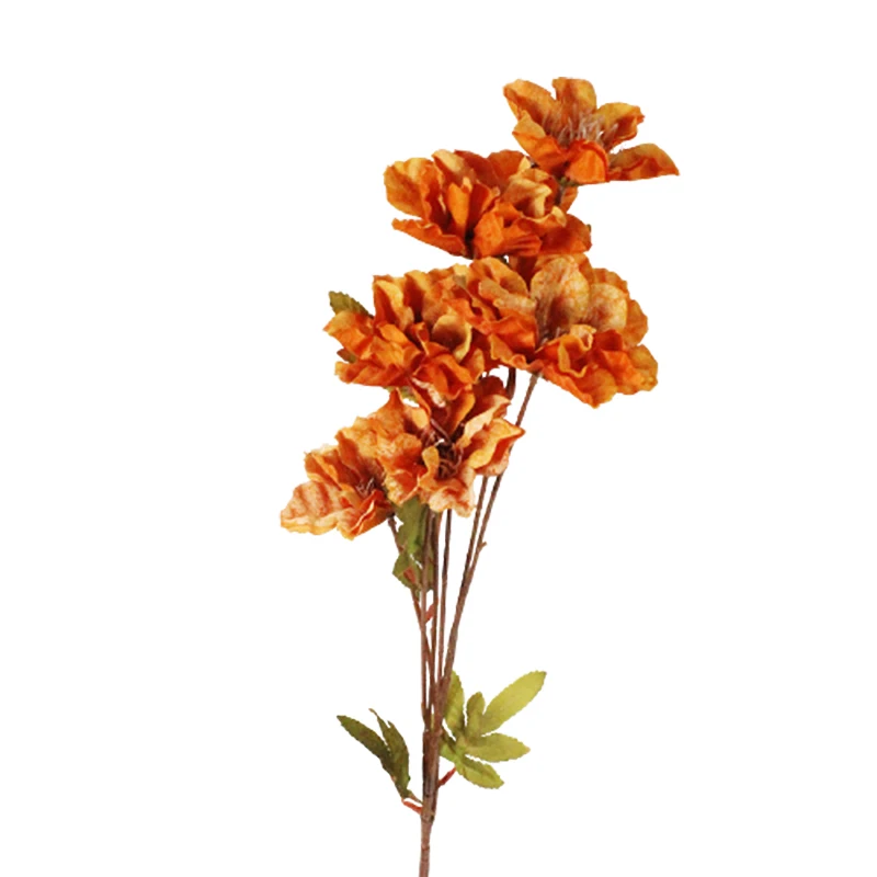 Lusiaflower новый дизайн 2022 года 6 цветов в форме головы гибискуса Искусственный цветной цветок для украшения
