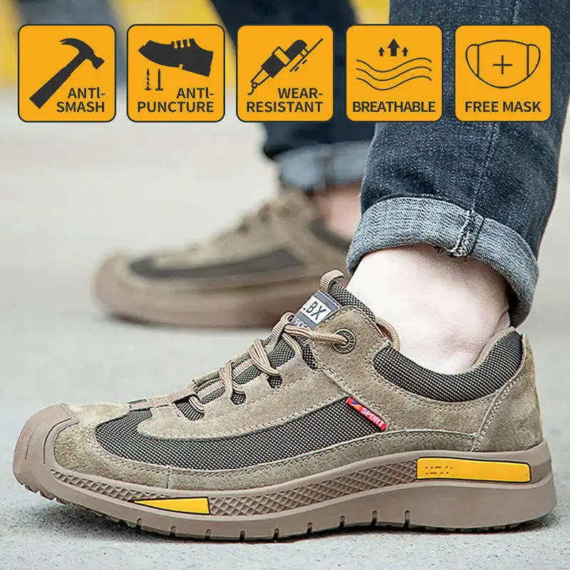 UT 2023 S3 Prevent Puncture Industrial Working Footwear Steel Toe Workmans Safty Sefty Safety Shoes Men Zapatos De Seguridad