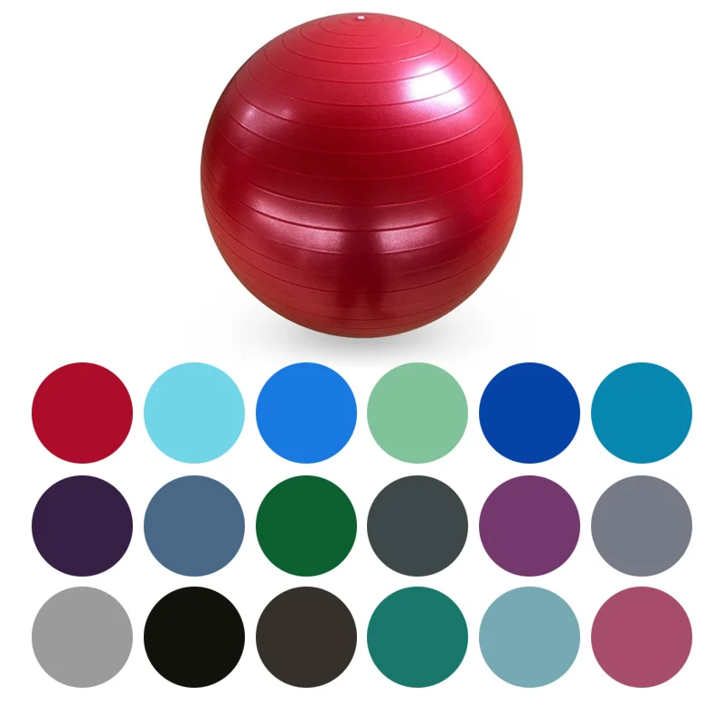 Wholesale Custom Print Logo Pilates Anti Burst Inflatable Durable Explosion-proof Balance Elastic Fitness Gym Exercise Yoga Ball