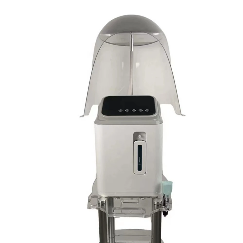 AYJ-Y83 High-concentrated Oxygen Facial Machine with LED Dome Skin Rejuvenation Oxygen Jet Peel Oxygen Facial Machine with Troll