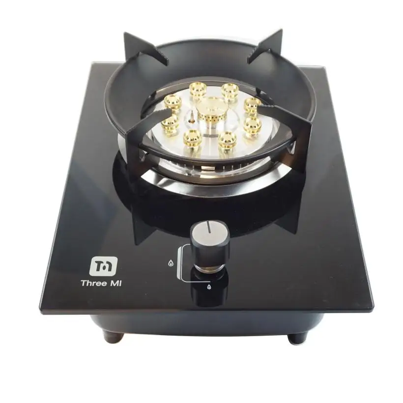 Home gas stove embedded nine-head fierce fire natural gas LPG gas stove electric kitchen