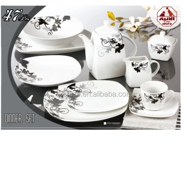 47Pieces Porcelain plates sets/ dinnerware /dinnerware sets porcelain service  for 8