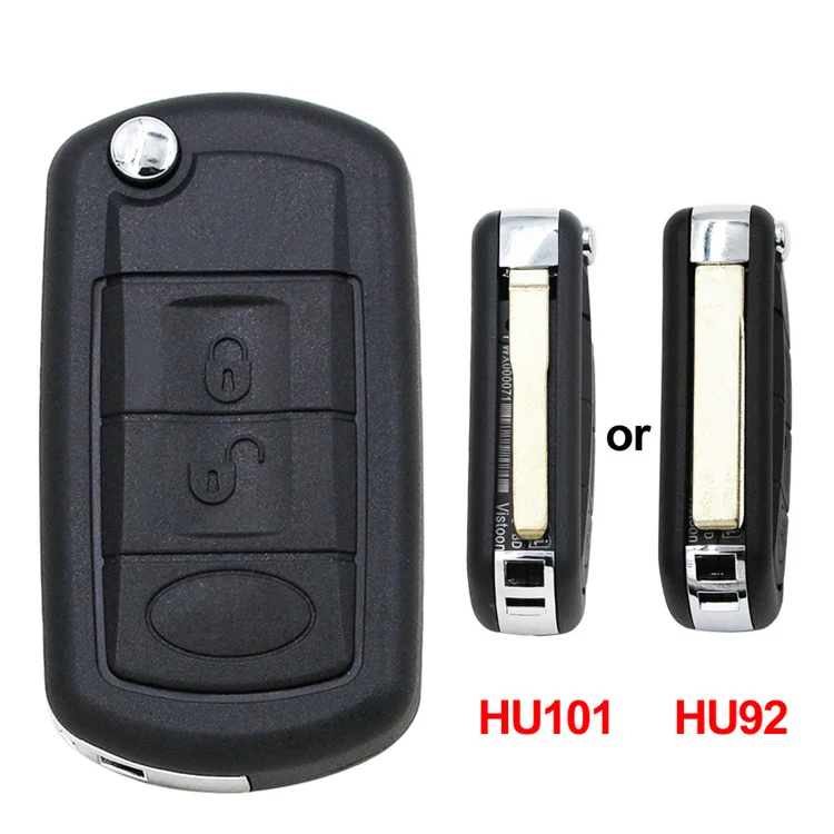 Car Key Blank For LAND ROVER Freelander 2 Range Rover Sport LR3 Discovery Case Folding Flip Remote Key Shell