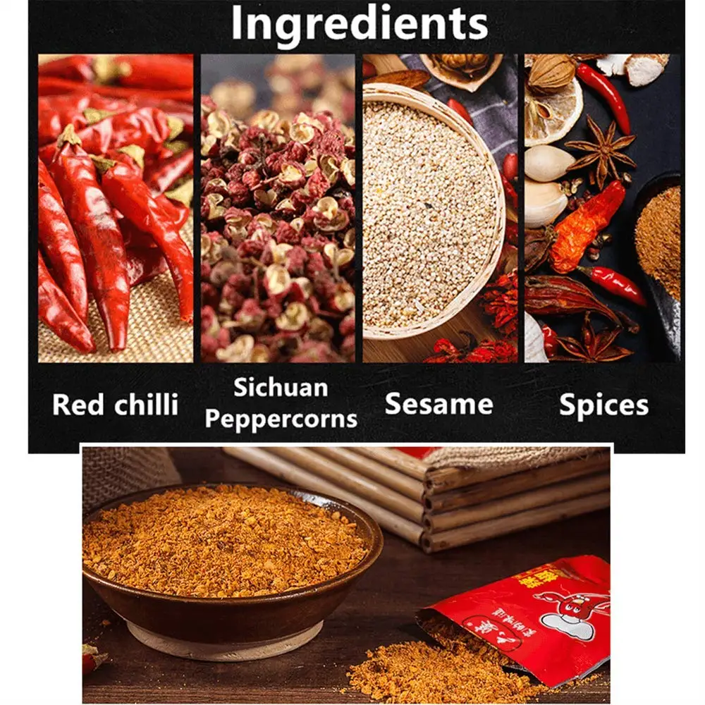 Liupo 10g * 10 bags hot red chili powder seasoning