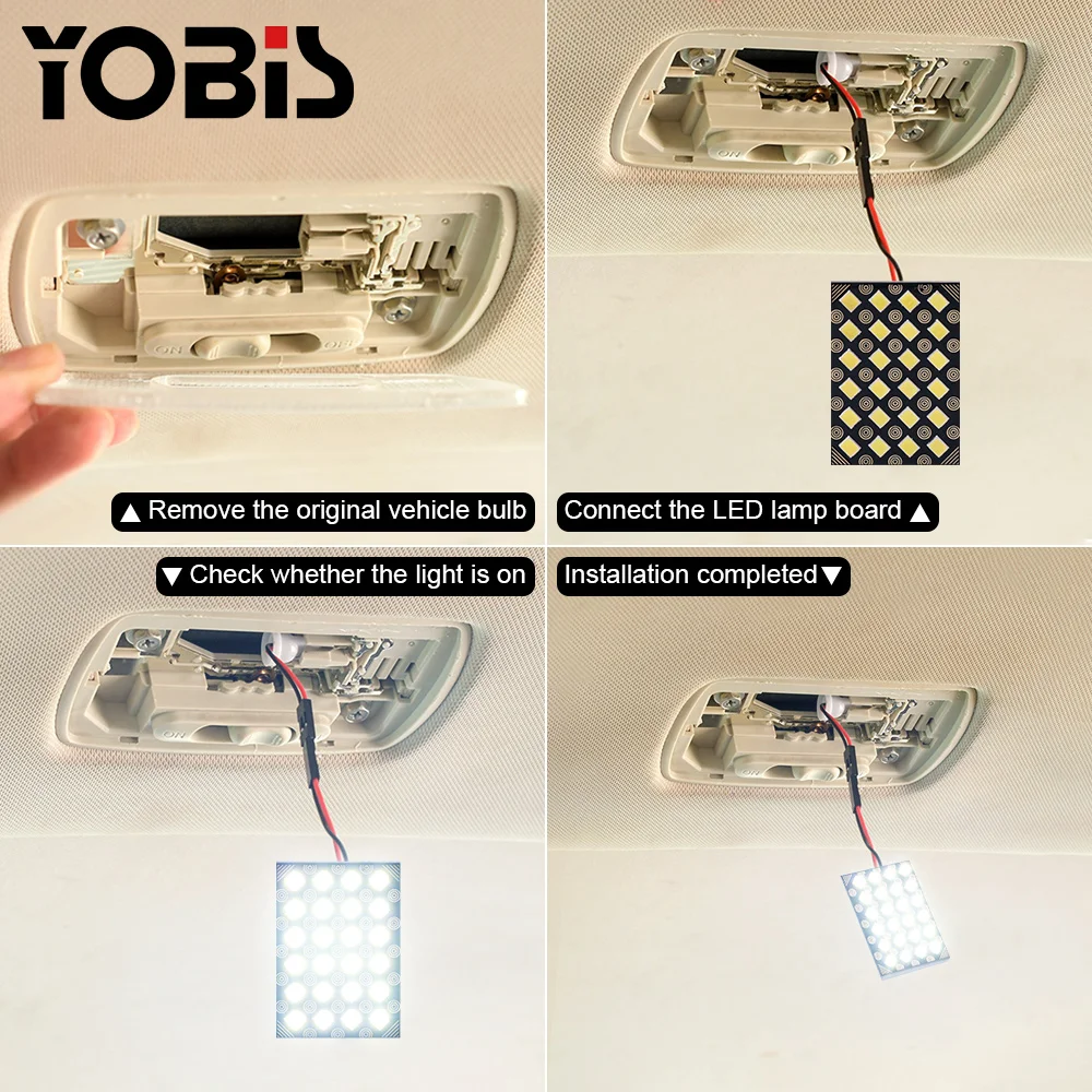 Doom light 3030 24smd White LED Car Reading Lamp Interior Doom Roof Light for Auto 12V