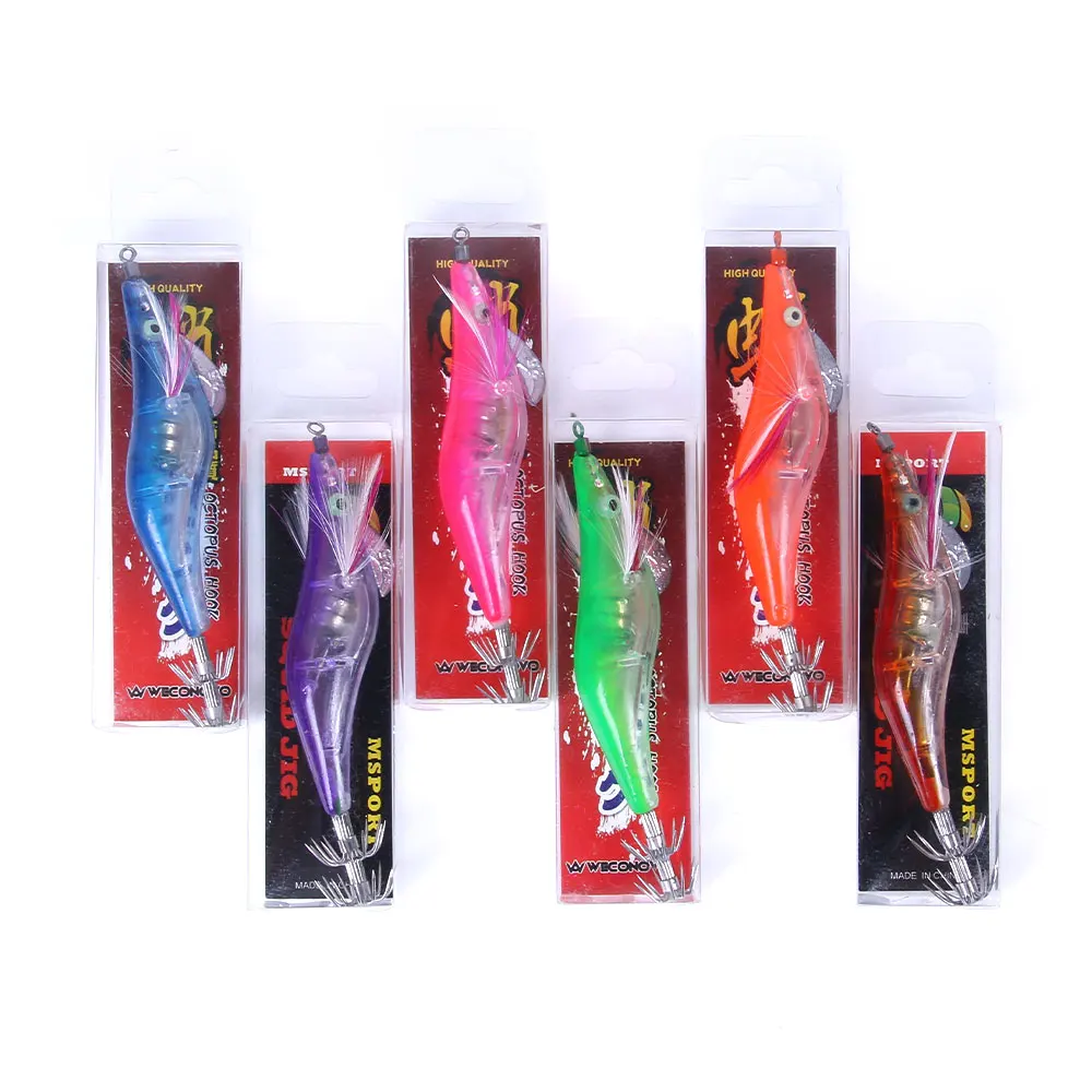 Electronic Squid Jig Fishing Baits Shrimp 12g 10.5cm Fishing Lure Fishing Tackle Pesca