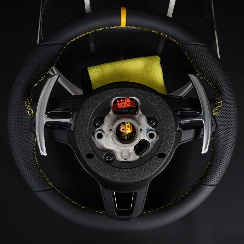 Suitable for Porsche steering wheel modification and upgrading, new carbon fiber steering wheel