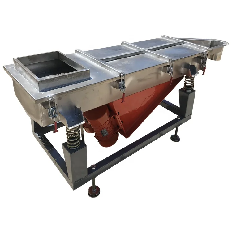 Square Stainless Steel Vibrating Screen Food powder particles Vibrating Linear Screen