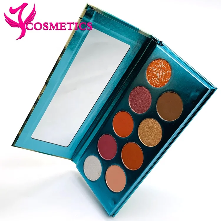 9 pan green summer mini eye shadow private label metalic eyeshadow palette low moq