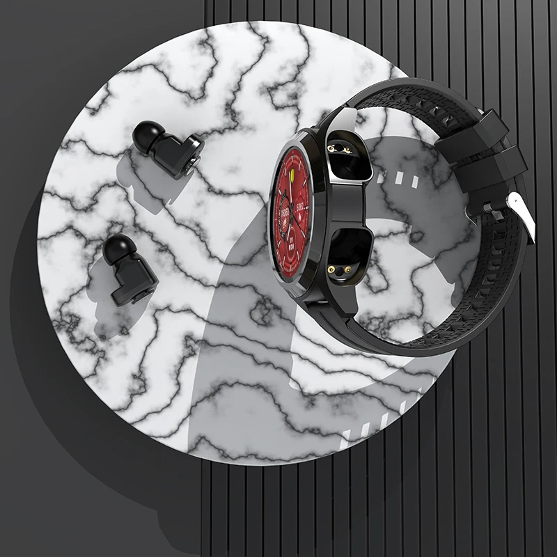 New Arrival Wireless Earbuds, 2 IN 1 Waterproof BT Earphone Two in one Smart Watch TWS Earphone with multi functions