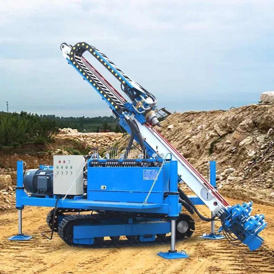 small water well rotary table borehole crawler mounted drilling rig machine water well drilling rig Directional Drilling Rig
