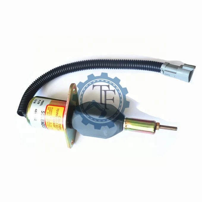 EXCAVATOR 4063712 FUEL SHUT OFF SOLENOID VALVE 0.85KG FOR PC300-7 Cummins 6CT 8.3  CONSTRUCTION MACHINERY PARTS